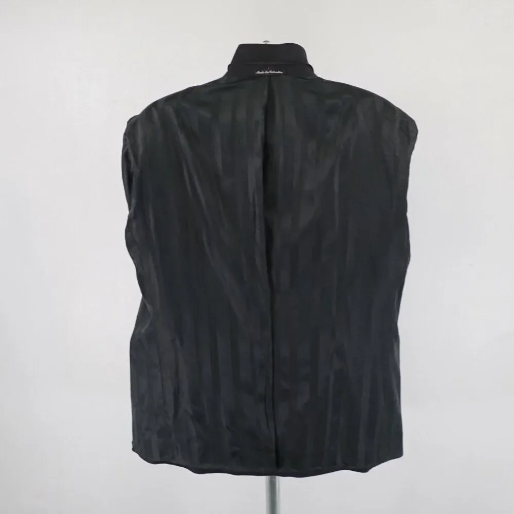 Pierre Cardin Wool Cashmere Black Blazer‎ 48R 2 Button